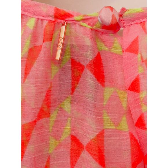 Misa Los Angeles Petra Geometric Belted Dress, Size S - Picture 8 of 10